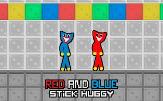 Red and Blue Stick Huggy: Portal Rush
