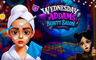 Wednesday Addams Beauty Salon - Gothic Makeover Game