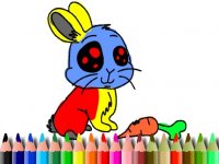 Rabbit Coloring Book Puzzle